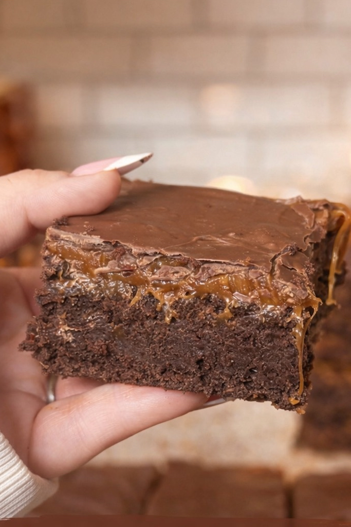 chocolate caramel brownie